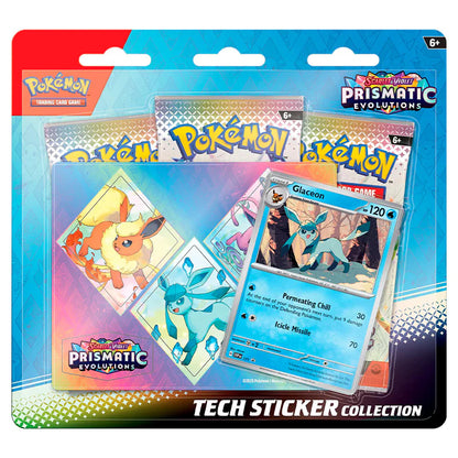 Pokemon - Scarlet & Violet 8.5 - Prismatic Evolutions - Tech Sticker Collection - Glaceon