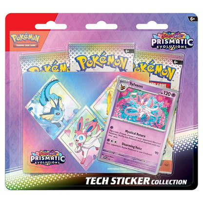 PRE-ORDER: Pokemon - Scarlet & Violet 8.5 - Prismatic Evolutions - Tech Sticker Collection - Sylveon