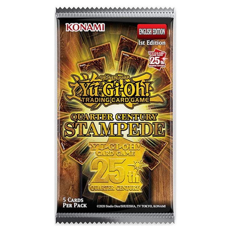 PRE-ORDER: YGO TCG: Quarter Century Stampede- Premium Booster Box (24 packs)