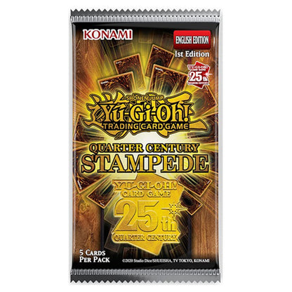 PRE-ORDER: YGO TCG: Quarter Century Stampede- Premium Booster Box (24 packs)