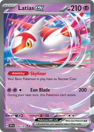 Pokemon Singles - Surging Sparks - Latias ex 076/191