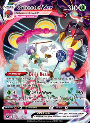 Pokemon Singles - Lost Origin Trainer Gallery - Orbeetle VMax TG13/TG30