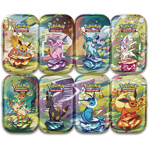 PRE-ORDER: Pokemon - Scarlet & Violet 8.5 - Prismatic Evolutions - Mini Tin - Case (8)