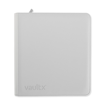 Vault X - 12-Pocket Exo-Tec® - Zip Binder - WHITE EDITION