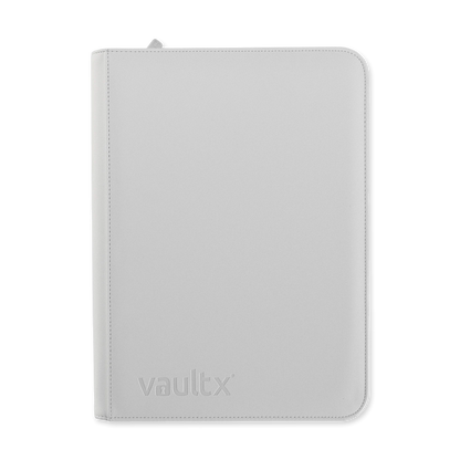 Vault X - 9-Pocket Exo-Tec® - Zip Binder - WHITE EDITION