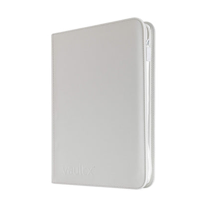 Vault X - 9-Pocket Exo-Tec® - Zip Binder - WHITE EDITION