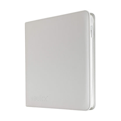 Vault X - 12-Pocket Exo-Tec® - Zip Binder - WHITE EDITION