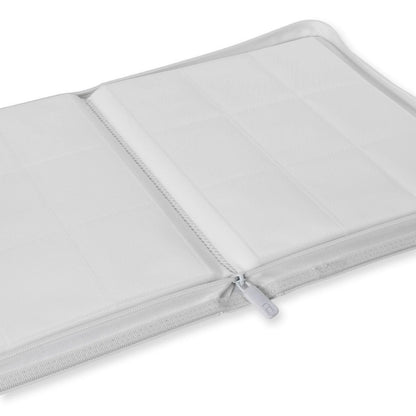 Vault X - 9-Pocket Exo-Tec® - Zip Binder - WHITE EDITION