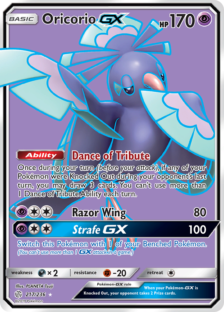 Pokemon Singles - Cosmic Eclipse - Oricorio-GX 217/236