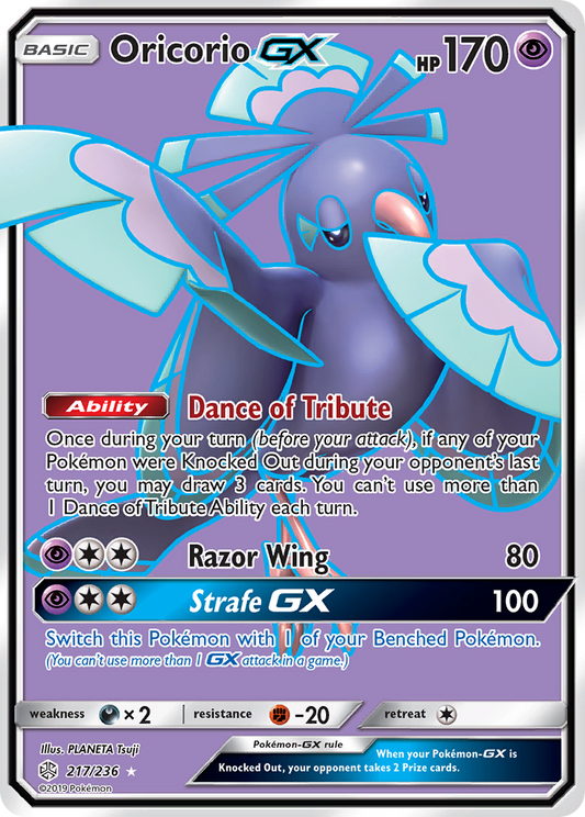 Pokemon Singles - Cosmic Eclipse - Oricorio-GX 217/236