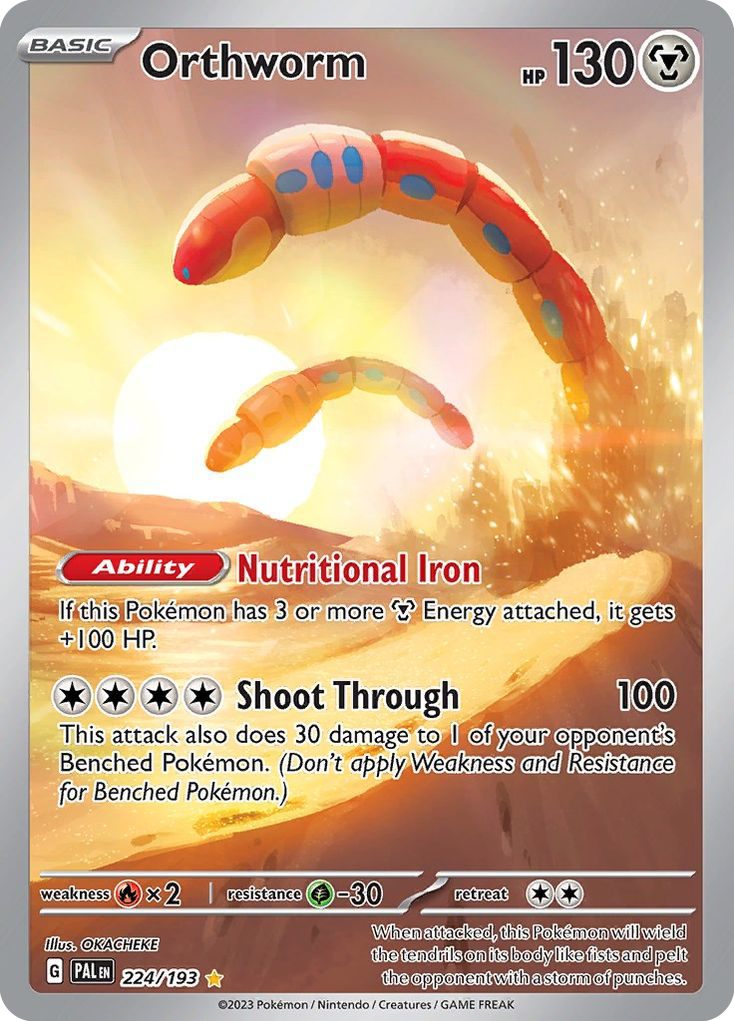 Pokemon Singles - Paldea Evolved - Orthworm 224/193