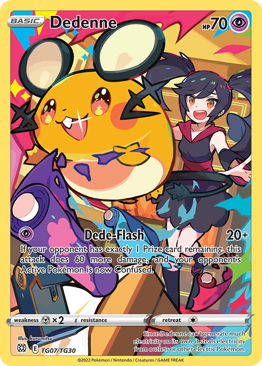 Pokemon Singles - Brilliant Stars Trainer Gallery - Dedenne TG07/TG30