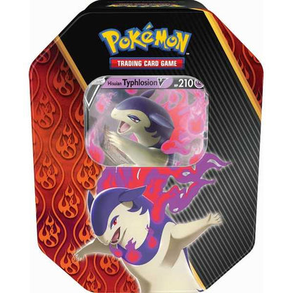 Pokemon - Divergent Powers Tins - Hisuian Decidueye V, Samurott V and Typhlosion V