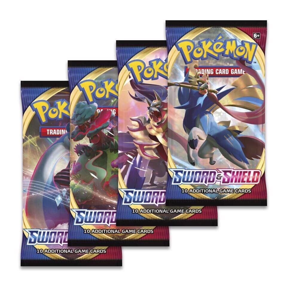 Pokemon Sword and Shield Base Set Booster Pack (10 Cards)